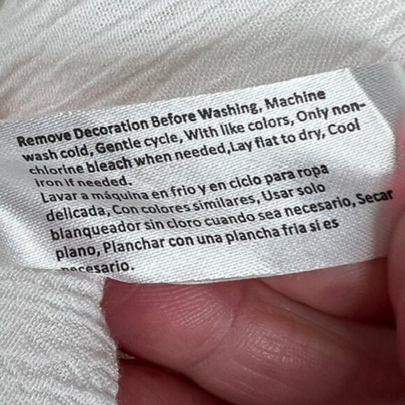 Carolyn Taylor Women’s Lace-detailed Blouse, 3/4 Bell Sleeves Plus Size 3X - Picture 6 of 7